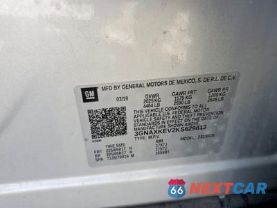 Zdjęcie 13 z 13 samochodu: 2019 CHEVROLET EQUINOX LT VIN:3GNAXKEV2KS629813 - miniatura