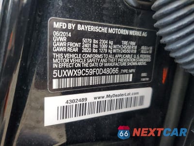 Zdjęcie 13 z 13 samochodu: 2015 BMW X3 XDRIVE28I VIN:5UXWX9C59F0D48066 - miniatura