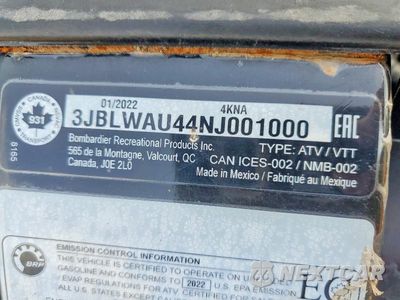 Zdjęcie 10 z 10 samochodu: 2022 CAN-AM OUTLANDER ATV VIN:3JBLWAU44NJ001000 - miniatura