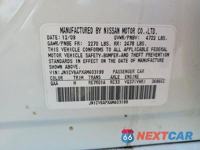 Zdjęcie 12 z 12 samochodu: 2010 INFINITI G37 SEDAN BASE VIN:JN1CV6APXAM403199 - miniatura