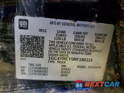 Zdjęcie 13 z 13 samochodu: 2024 CHEVROLET SILVERADO K2500 HIGH COUNTRY VIN:1GC4YREY5RF180115 - miniatura