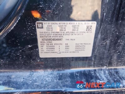 Zdjęcie 12 z 12 samochodu: 2014 GMC SIERRA K1500 SLE VIN:3GTU2UEC4EG468967 - miniatura
