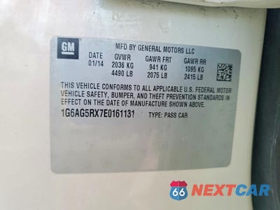 Zdjęcie 12 z 12 samochodu: 2014 CADILLAC ATS VIN:1G6AG5RX7E0161131 - miniatura