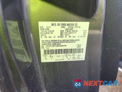 Zdjęcie 12 z 12 samochodu: 2013 FORD F150 SUPER CAB VIN:1FTFX1EFXDKG38176 - miniatura