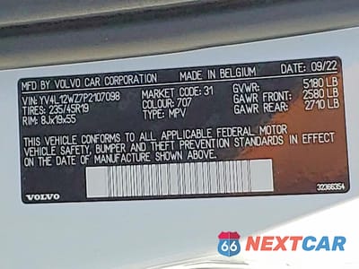 Zdjęcie 12 z 12 samochodu: 2023 VOLVO V60 CROSS COUNTRY PLUS VIN:YV4L12WZ7P2107098 - miniatura
