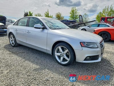 Czwarte zdjęcie samochodu z boku: 2012 AUDI A4 PREMIUM VIN:WAUBFAFL6CN009451 - miniatura
