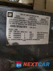 Zdjęcie 14 z 14 samochodu: 2009 CHEVROLET EQUINOX LS VIN:2CNDL13F296210579 - miniatura