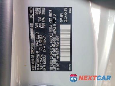 Zdjęcie 13 z 13 samochodu: 2023 VOLVO XC40 RECHARGE ULTIMATE VIN:YV4ED3UM6P2082188 - miniatura