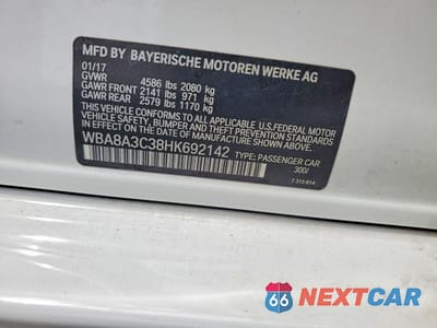 Zdjęcie 12 z 12 samochodu: 2017 BMW 320 XI VIN:WBA8A3C38HK692142 - miniatura