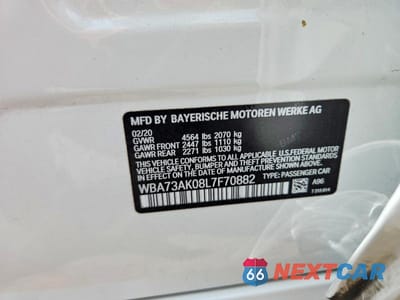 Zdjęcie 12 z 12 samochodu: 2020 BMW 228XI VIN:WBA73AK08L7F70882 - miniatura