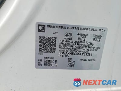 Zdjęcie 14 z 14 samochodu: 2025 CHEVROLET EQUINOX LT VIN:3GNAXHEG0SL289284 - miniatura