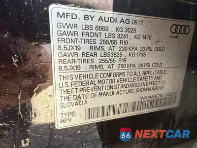 Zdjęcie 12 z 12 samochodu: 2018 AUDI Q7 PREMIUM VIN:WA1AAAF78JD012235 - miniatura