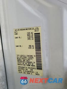 Zdjęcie 12 z 12 samochodu: 2018 NISSAN MAXIMA 3.5 SR VIN:1N4AA6AP7JC364681 - miniatura