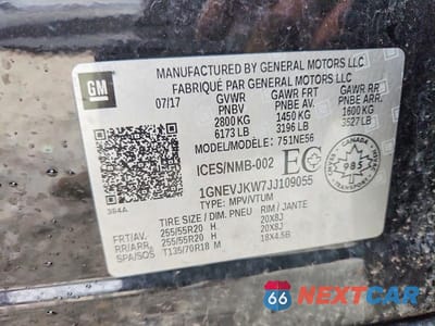 Zdjęcie 13 z 13 samochodu: 2018 CHEVROLET TRAVERSE PREMIER VIN:1GNEVJKW7JJ109055 - miniatura