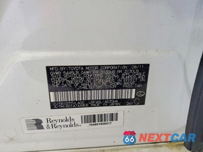 Zdjęcie 12 z 12 samochodu: 2011 LEXUS LS 460 BASE VIN:JTHBL5EF5B5107639 - miniatura