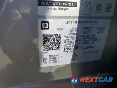 Zdjęcie 13 z 13 samochodu: 2026 CHEVROLET TRAVERSE Z71 VIN:1GNEVJKS1TJ194457 - miniatura