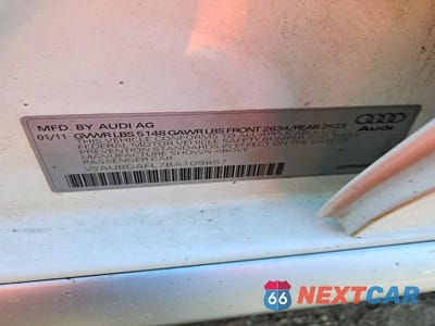 Zdjęcie 12 z 12 samochodu: 2011 AUDI S4 PREMIUM PLUS VIN:WAUBGAFL7BA109867 - miniatura