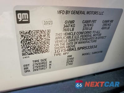 Zdjęcie 13 z 13 samochodu: 2023 CADILLAC ESCALADE PREMIUM LUXURY VIN:1GYS4BKL5PR533834 - miniatura