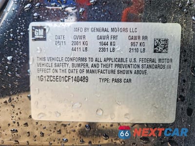 Zdjęcie 12 z 12 samochodu: 2012 CHEVROLET MALIBU 1LT VIN:1G1ZC5E01CF140489 - miniatura