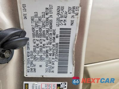 Zdjęcie 13 z 13 samochodu: 2004 LEXUS GX 470 VIN:JTJBT20X640035086 - miniatura