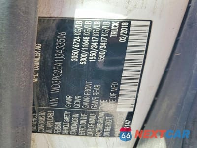 Zdjęcie 12 z 12 samochodu: 2018 MERCEDES-BENZ METRIS VIN:WD3PG2EA1J3433506 - miniatura
