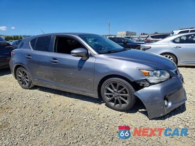 Czwarte zdjęcie samochodu z boku: 2012 LEXUS CT 200 VIN:JTHKD5BH3C2084013 - miniatura