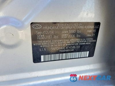 Zdjęcie 13 z 13 samochodu: 2015 HYUNDAI ELANTRA SE VIN:5NPDH4AEXFH586701 - miniatura