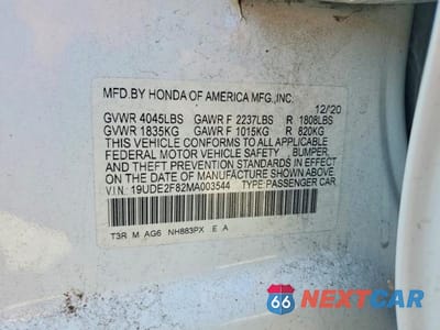 Zdjęcie 12 z 12 samochodu: 2021 ACURA ILX PREMIUM VIN:19UDE2F82MA003544 - miniatura