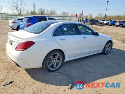 Trzecie zdjęcie samochodu z tyłu: 2017 MERCEDES-BENZ C 300 4MATIC VIN:55SWF4KB7HU195220 - miniatura