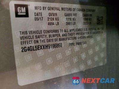 Zdjęcie 12 z 12 samochodu: 2017 BUICK REGAL SPORT TOURING VIN:2G4GL5EXXH9196860 - miniatura