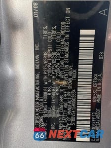 Zdjęcie 11 z 11 samochodu: 2008 TOYOTA TUNDRA SR5 VIN:5TBBV54158S503664 - miniatura