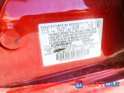 Zdjęcie 12 z 12 samochodu: 2021 NISSAN VERSA SV VIN:3N1CN8EV9ML856197 - miniatura