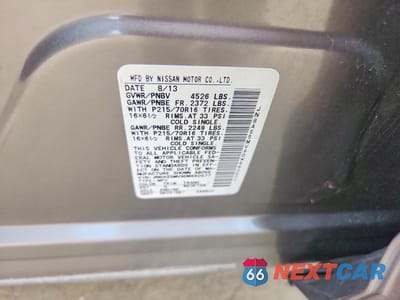 Zdjęcie 13 z 13 samochodu: 2013 NISSAN ROGUE S VIN:JN8AS5MV9DW660577 - miniatura