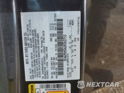 Zdjęcie 25 z 26 samochodu: 2018 FORD FUSION SE VIN:3FA6P0HD6JR262755 - miniatura
