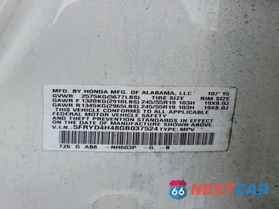 Zdjęcie 13 z 13 samochodu: 2016 ACURA MDX TECHNOLOGY VIN:5FRYD4H48GB037524 - miniatura