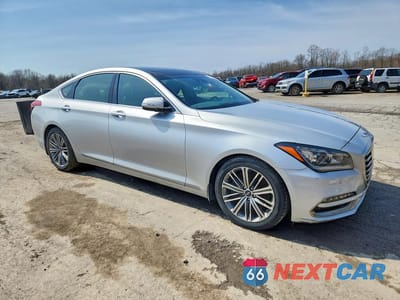 Czwarte zdjęcie samochodu z boku: 2018 GENESIS G80 3.8 VIN:KMHGN4JE9JU251669 - miniatura