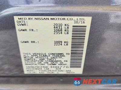 Zdjęcie 12 z 12 samochodu: 2017 NISSAN LEAF SV VIN:1N4BZ0CP4HC300776 - miniatura