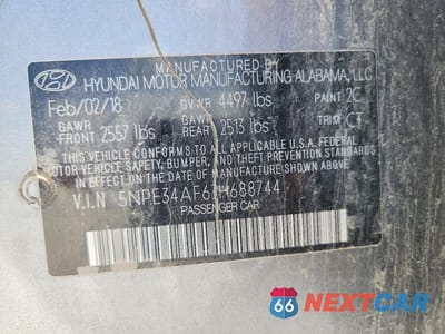 Zdjęcie 13 z 13 samochodu: 2018 HYUNDAI SONATA SPORT VIN:5NPE34AF6JH688744 - miniatura
