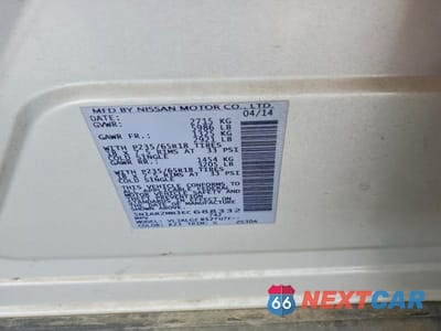 Zdjęcie 12 z 12 samochodu: 2014 NISSAN PATHFINDER S VIN:5N1AR2MN3EC688332 - miniatura