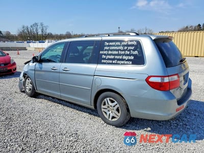 Drugie zdjęcie samochodu z przodu: 2007 HONDA ODYSSEY EXL VIN:5FNRL38787B142349 - miniatura
