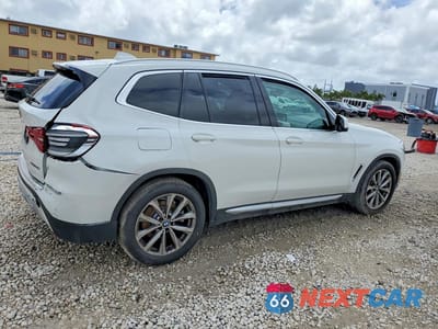Trzecie zdjęcie samochodu z tyłu: 2019 BMW X3 SDRIVE30I VIN:5UXTR7C51KLF26532 - miniatura