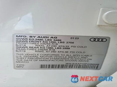 Zdjęcie 14 z 14 samochodu: 2023 AUDI Q5 PREMIUM PLUS 45 VIN:WA1EAAFY0P2086599 - miniatura
