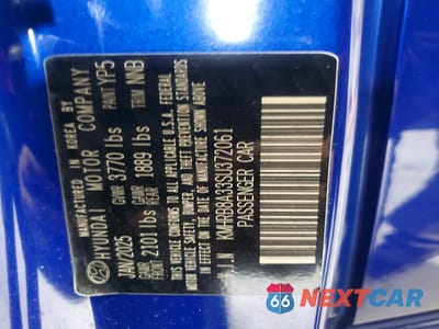 Zdjęcie 13 z 13 samochodu: 2025 HYUNDAI VENUE SE VIN:KMHRB8A33SU372061 - miniatura