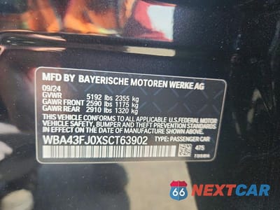 Zdjęcie 12 z 12 samochodu: 2025 BMW 530 I VIN:WBA43FJ0XSCT63902 - miniatura