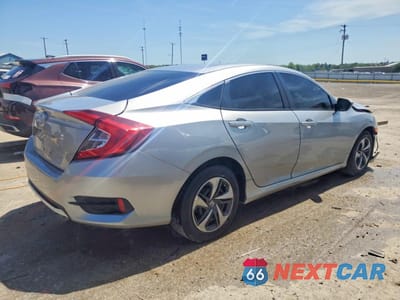 Trzecie zdjęcie samochodu z tyłu: 2019 HONDA CIVIC LX VIN:2HGFC2F6XKH601828 - miniatura