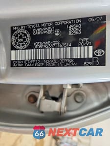 Zdjęcie 12 z 12 samochodu: 2007 TOYOTA YARIS BASE VIN:JTDBT923871167514 - miniatura