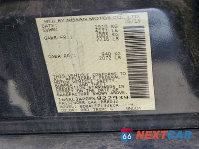 Zdjęcie 12 z 12 samochodu: 2015 NISSAN ALTIMA 2.5 S VIN:1N4AL3AP0FN922939 - miniatura