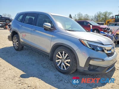 Czwarte zdjęcie samochodu z boku: 2021 HONDA PILOT EXL VIN:5FNYF6H50MB010278 - miniatura