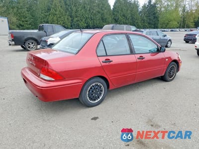 Trzecie zdjęcie samochodu z tyłu: 2003 MITSUBISHI LANCER ES VIN:JA3AJ26EX3U010885 - miniatura
