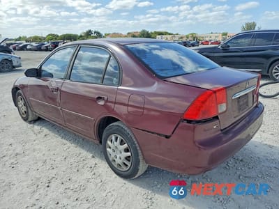 Drugie zdjęcie samochodu z przodu: 2003 HONDA CIVIC LX VIN:2HGES16543H553146 - miniatura
